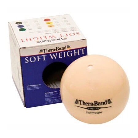 Fabrication Enterprises Thera-Band Soft Weights Ball, Tan, 0.5 kg/1.1 lb. 456828